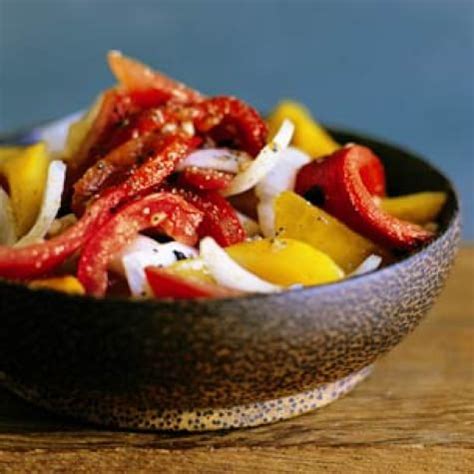 grilled-red-pepper-sweet-onion-and-tomato-salad image