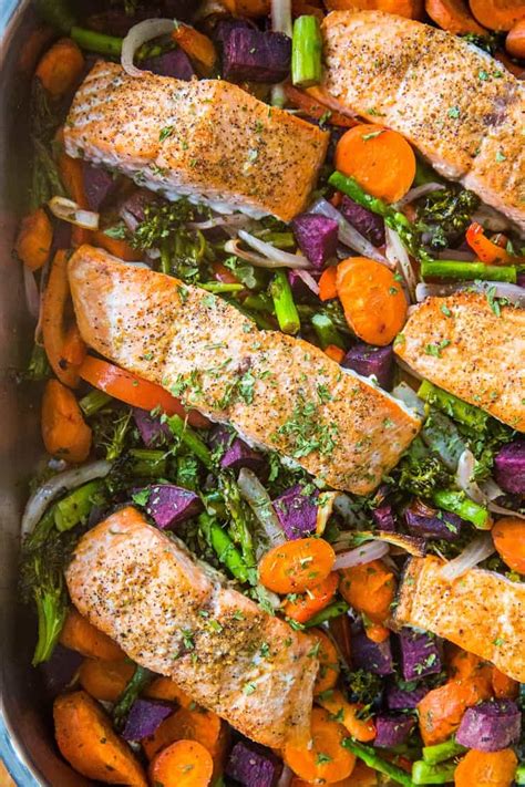 one-pan-salmon-and-vegetables-the-roasted-root image