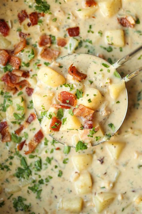 easy-clam-chowder-damn-delicious image
