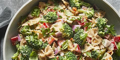 mediterranean-broccoli-pasta-salad-eatingwell image