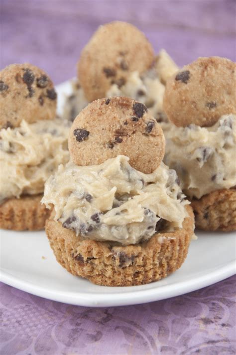 chocolate-chip-cookie-cups-with-cookie-dough-frosting image