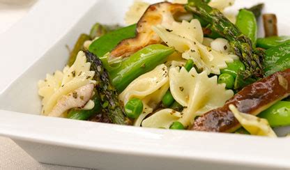 asparagus-with-shiitakes-bowtie-pasta-and-spring-peas image