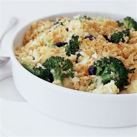 broccoli-and-cauliflower-gratin-with-cheddar-cheese image