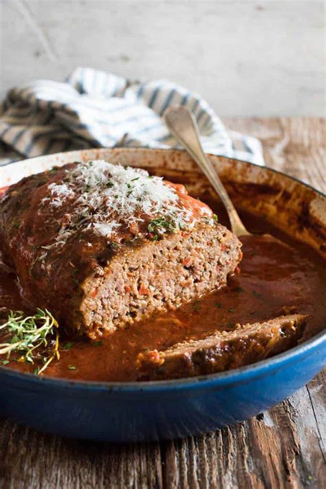 italian-meatloaf-with-marinara-sauce-recipetin-eats image