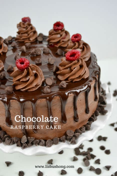 chocolate-raspberry-truffle-cake-liz-bushong image