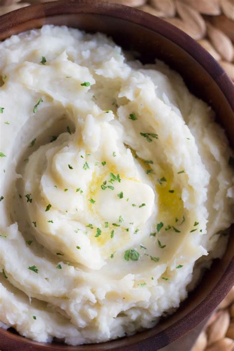 easy-creamy-crockpot-roasted-garlic-mashed-potatoes image