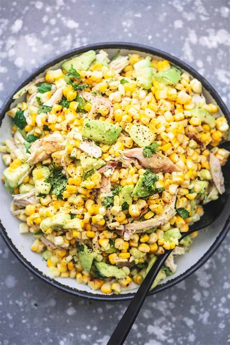 chicken-avocado-corn-salad-creme-de-la-crumb image