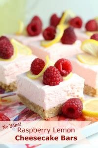 no-bake-raspberry-lemon-cheesecake-bars-sofabfood image