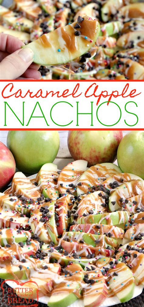 caramel-apple-nachos-butter-with-a-side-of-bread image