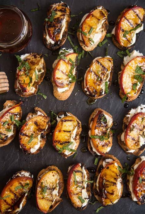 grilled-peach-crostini-with-mascarpone-and-honey image