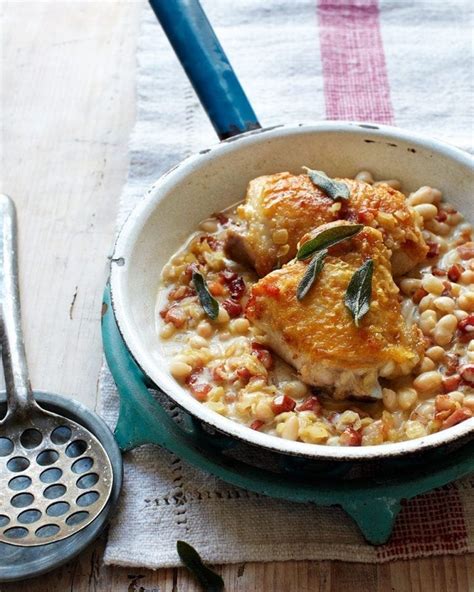 chicken-pancetta-and-bean-stew-with-sage-delicious image