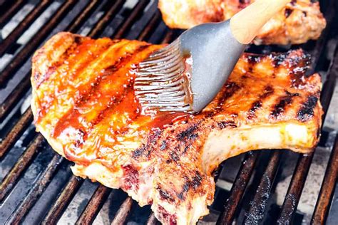 grilled-pork-chops-with-best-spice-rub-and-bbq-sauce image