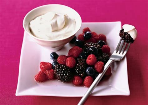 mixed-berries-with-lemon-verbena-cream-recipe-bon image