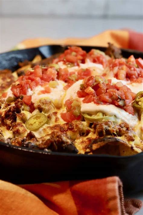 easy-cast-iron-layered-macho-nachos-grits-and-pinecones image