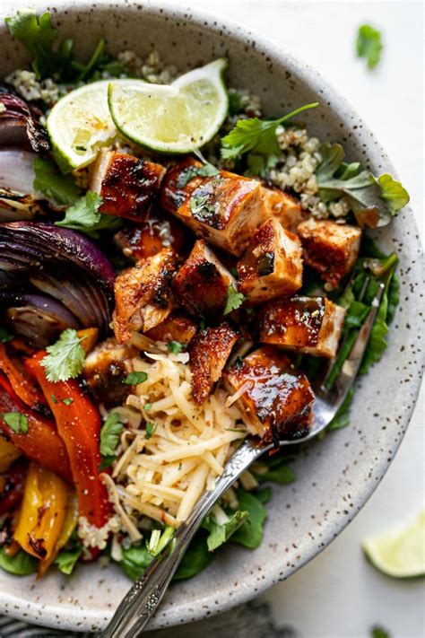 bbq-chicken-bowls-with-grilled-veggies image