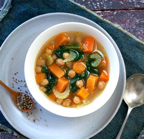 chickpea-and-vegetable-soup-healthier-happier image