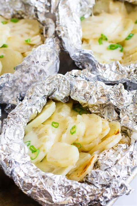 grilled-cheesy-garlic-potato-packets-sweet-savory image
