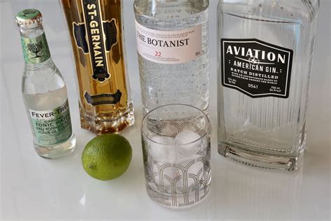 st-germain-elderflower-gin-and-tonic-cocktail image