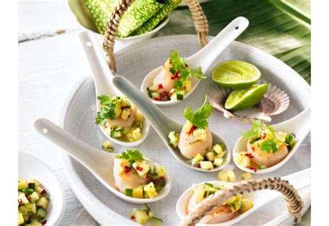 scallops-with-pineapple-and-chilli-salsa-real image