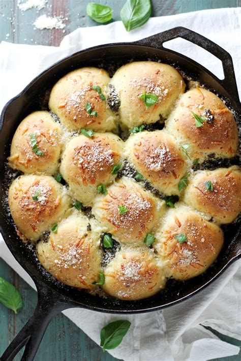 parmesan-pesto-skillet-rolls-girl-versus-dough image