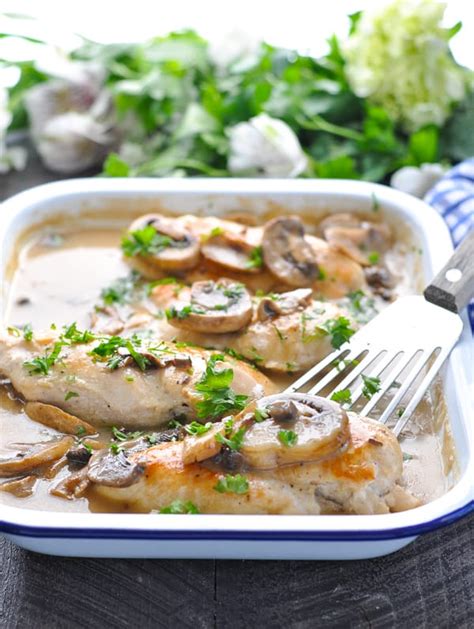 4-ingredient-chicken-with-creamy-mushroom-sauce-the image