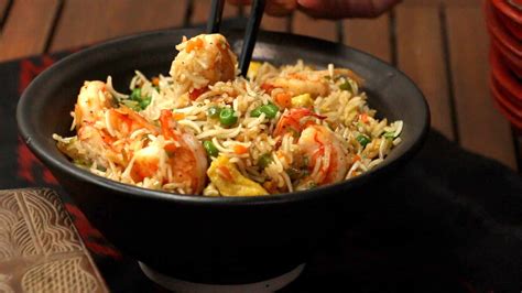 prawn-fried-rice-recipe-easy-chinese-food-at-home image