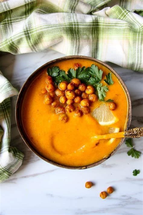 moroccan-sweet-potato-soup-with-chickpeas-the-food image