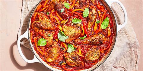 summer-chicken-and-pepper-stew-recipe-food-wine image