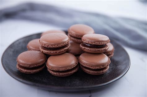 chocolate-macarons-recipe-biscuit-recipes-sbs-food image