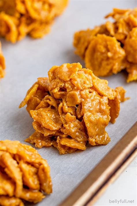 cornflake-cookies-easy-no-bake-recipe-belly-full image