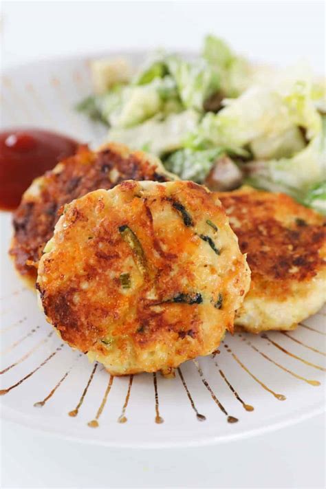 easy-chicken-rissoles-20-minute-recipe-bake-play image