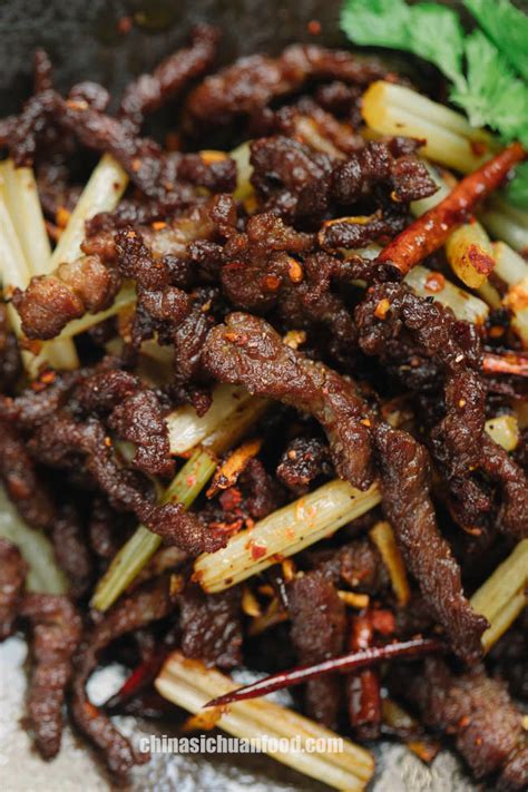 sichuan-dry-fried-beef-china-sichuan-food image