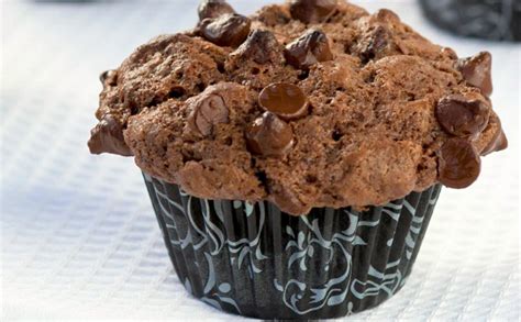 oatmeal-muffins-made-with-cocoa-and-chocolate image