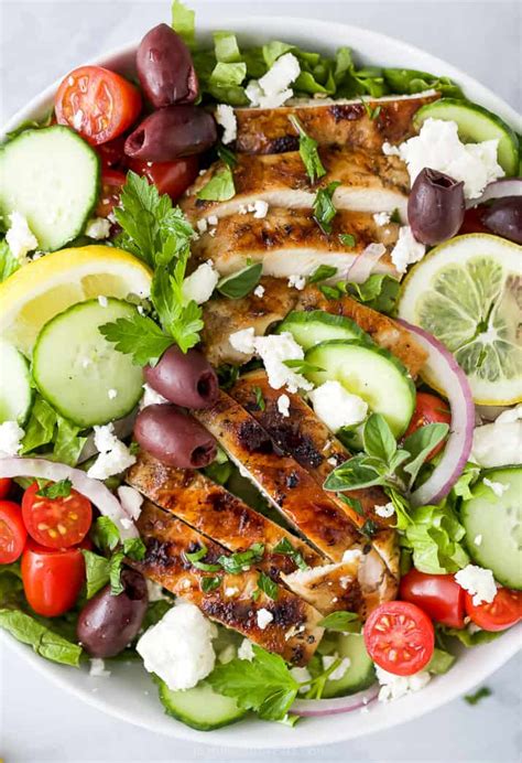 light-greek-salad-with-grilled-chicken-joyful-healthy image