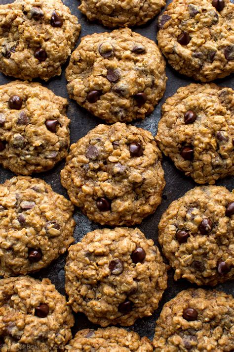 chewy-oatmeal-chocolate-chip-cookies-sallys-baking-addiction image