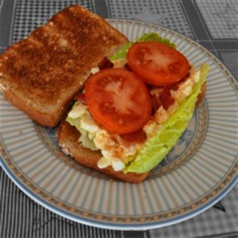 egg-salad-bacon-lettuce-and-tomato-sandwiches image