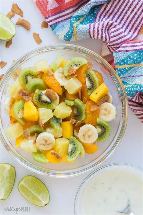 hawaiian-fruit-salad-recipe-with-honey-lime-yogurt-dressing image