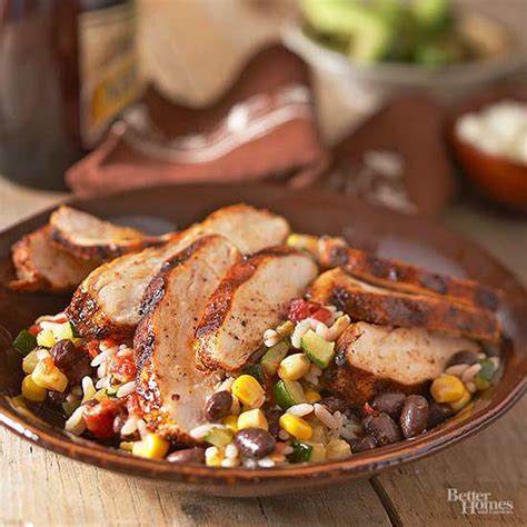 spicy-grilled-chicken-with-baja-black-beans-and-rice image