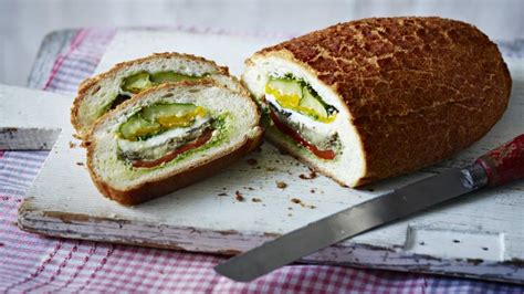 roasted-vegetable-picnic-loaf-recipe-bbc-food image