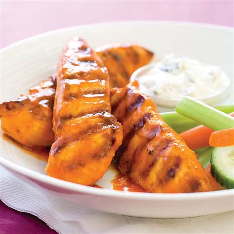 grilled-buffalo-chicken-strips-cooks-country image