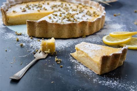 lemon-tart-with-chamomile-crust-veggie-desserts image