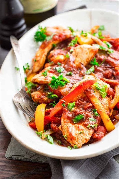 20-minute-low-carb-turkey-and-peppers-healthy image