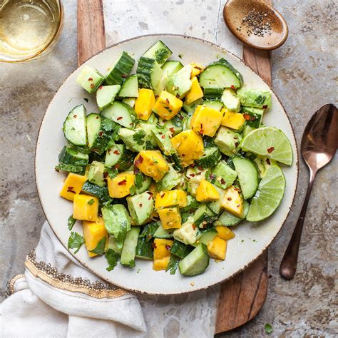 tropical-cucumber-salad-eatingwell image