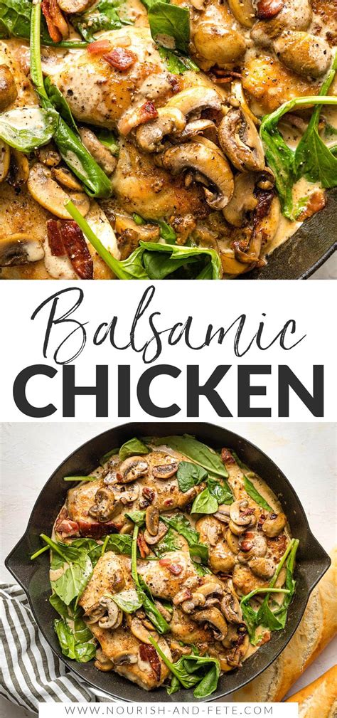 balsamic-chicken-with-spinach-and-mushrooms-nourish image