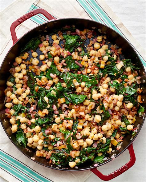 sauted-swiss-chard-recipe-with-chickpeas-kitchn image