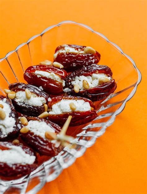 roasted-goat-cheese-stuffed-dates-live-eat-learn image