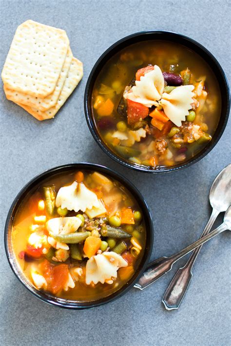 meaty-minestrone-soup-vegetable-soup-with-ground-beef image