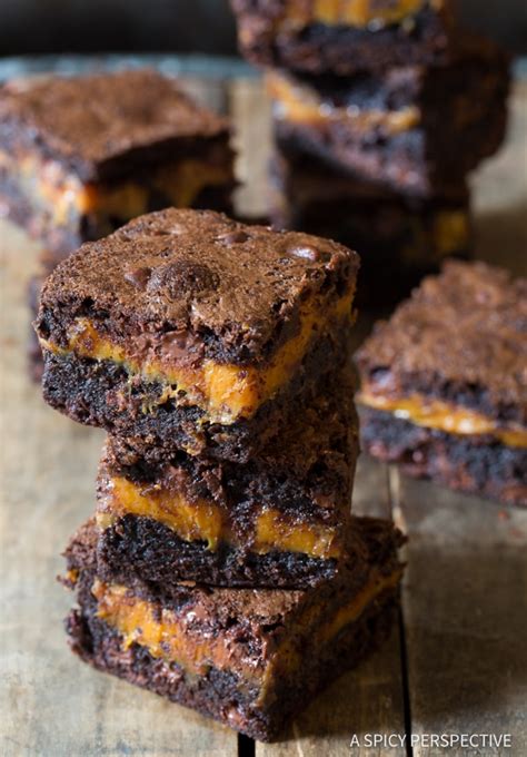 gooey-caramel-brownies-stuffed-a-spicy-perspective image