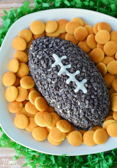 chocolate-chip-football-cheese-ball-mom-endeavors image