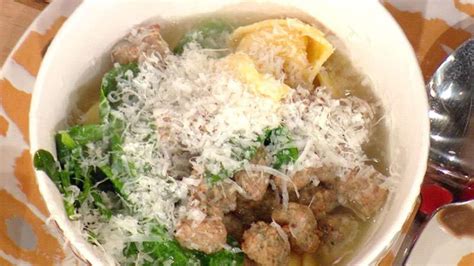 meatball-and-cheesy-tortellini-soup-rachael-ray-show image